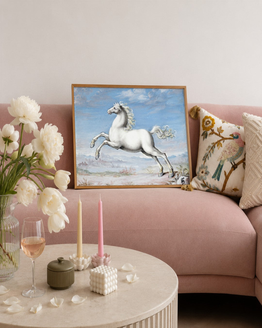 Renaissance Masters - Renaissance Masterpiece No. 356 - framed print in a styled room
