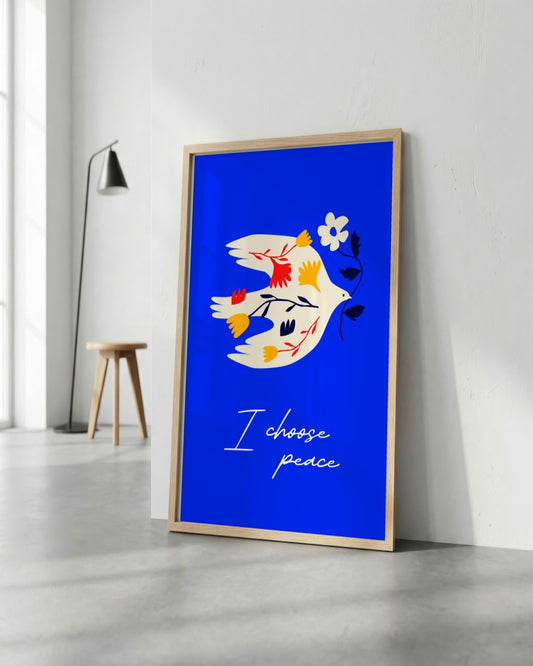 SENT Studio - Artistic Poster No. 8 - framed print in a styled room