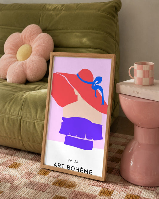 SENT Studio - Abstract Poster No. 55 - framed print in a styled room