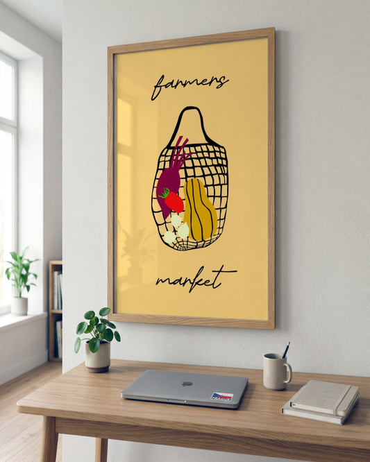 SENT Studio - Artistic Poster No. 3 - framed print in a styled room