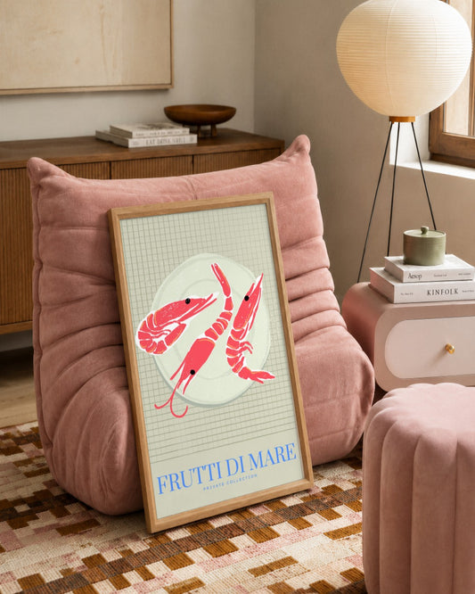 SENT Studio - Cravings Poster No. 7 - framed print in a styled room