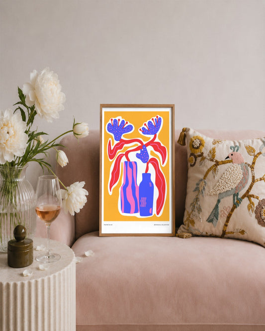 SENT Studio - Aesthetic Poster No. 48 - framed print in a styled room