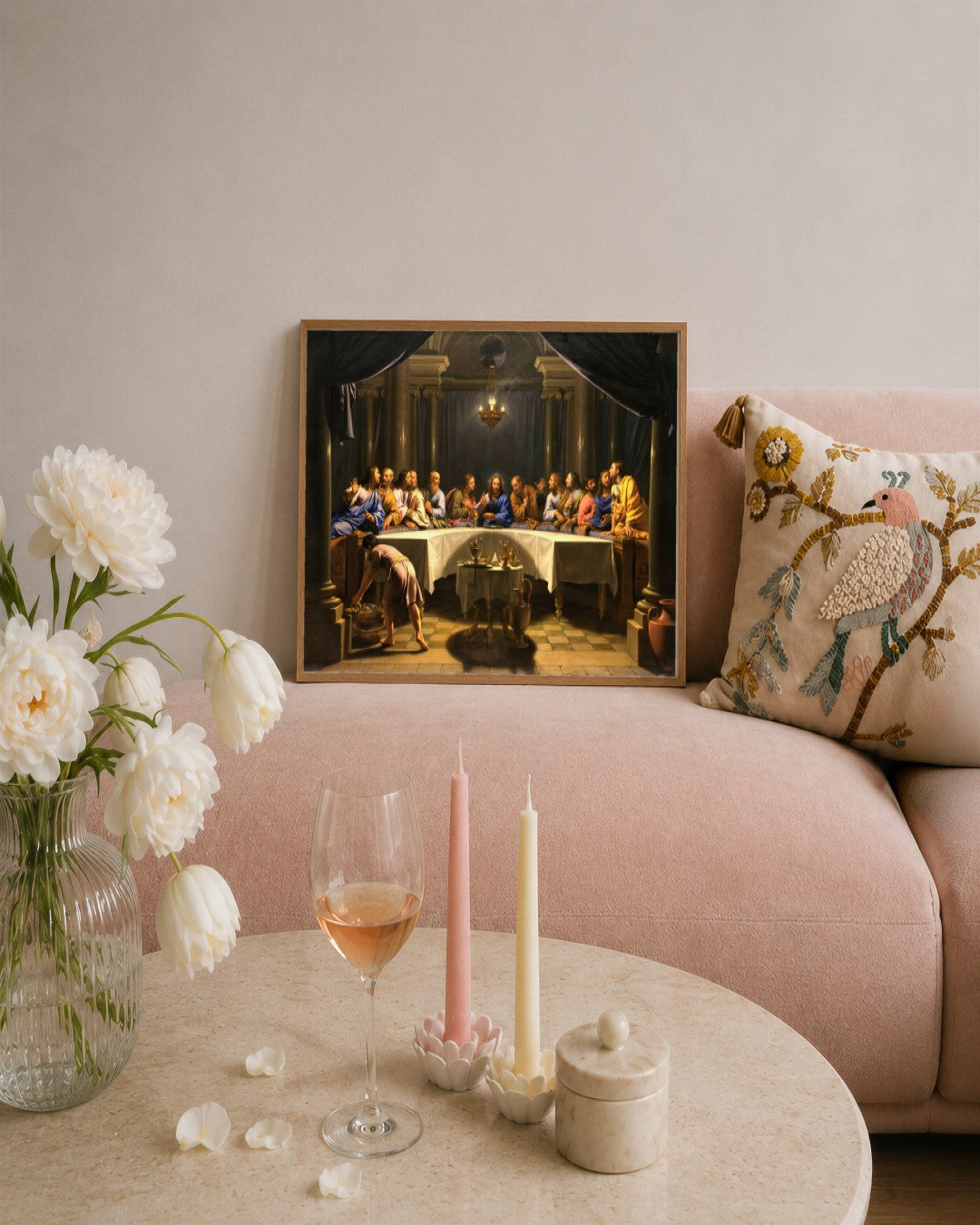 Renaissance Masters - Renaissance Masterpiece No. 403 - framed print in a styled room