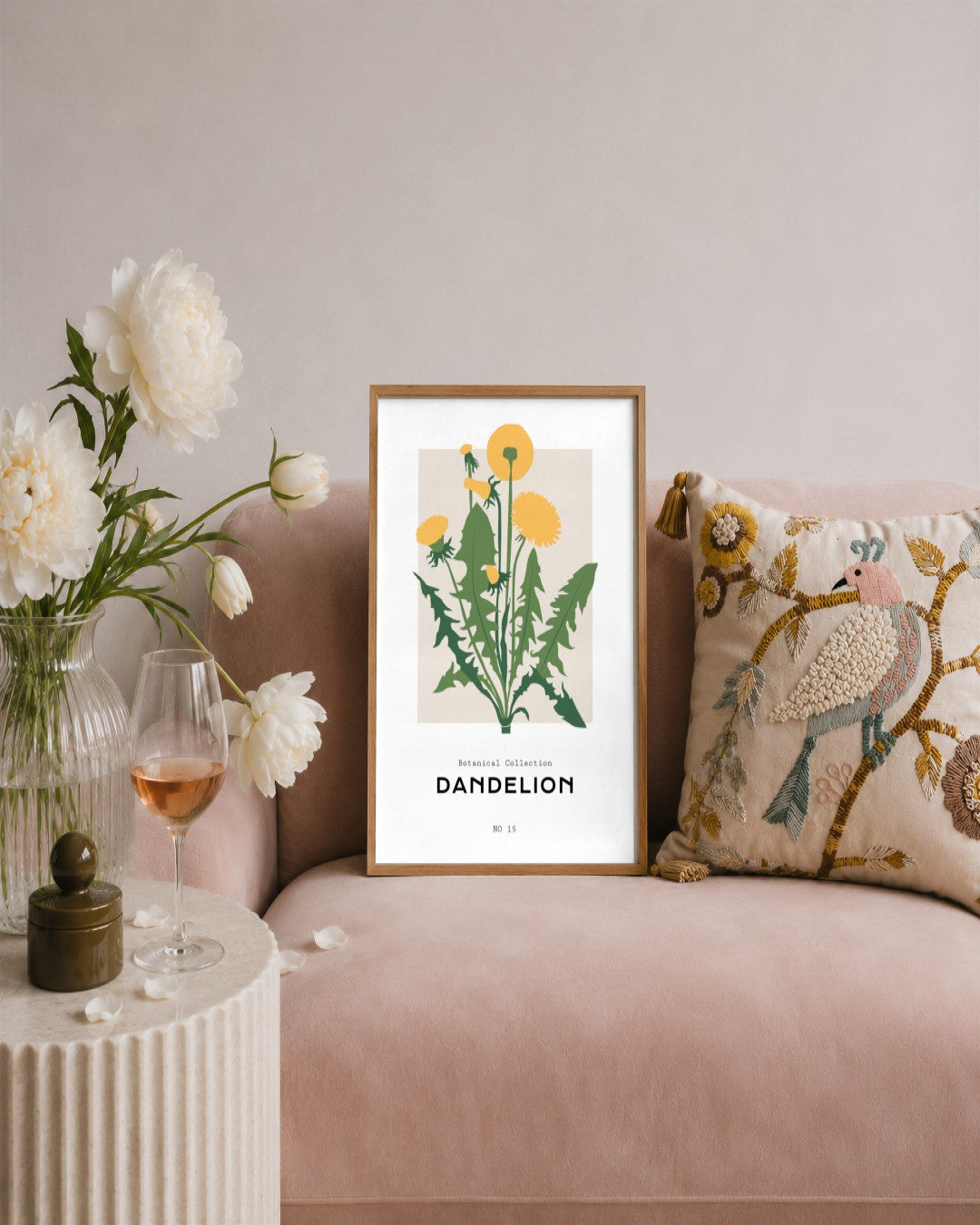 SENT Studio - Botanical Poster No. 26 - framed print in a styled room