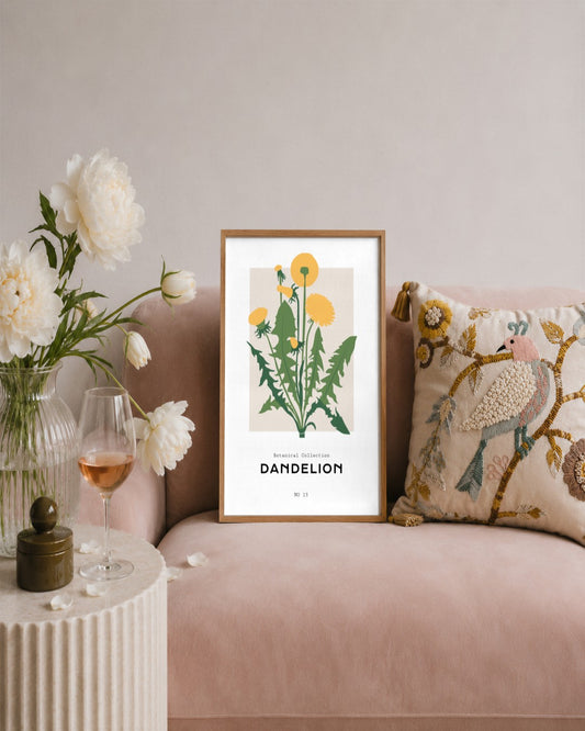 SENT Studio - Botanical Poster No. 26 - framed print in a styled room