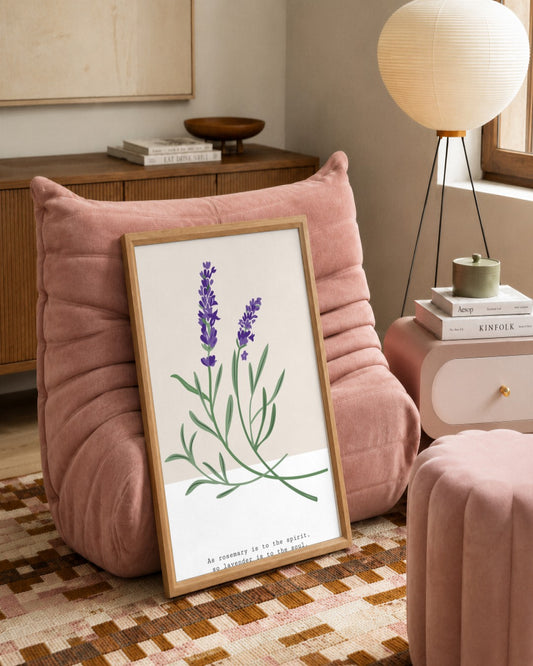 SENT Studio - Botanical Poster No. 1 - framed print in a styled room