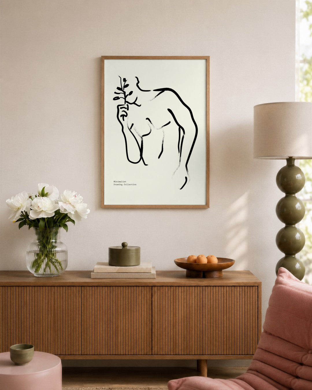 SENT Studio - Bohemian Poster No. 53 - framed print in a styled room