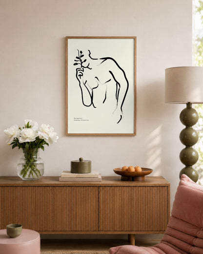 SENT Studio - Bohemian Poster No. 53 - framed print in a styled room