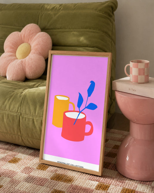 SENT Studio - Abstract Poster No. 41 - framed print in a styled room