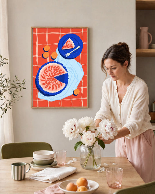 SENT Studio - Cravings Poster No. 15 - framed print in a styled room