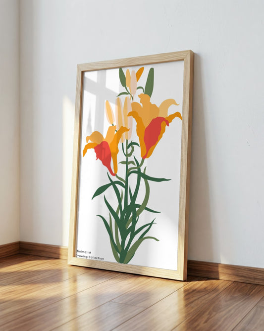 SENT Studio - Botanical Poster No. 54 - framed print in a styled room