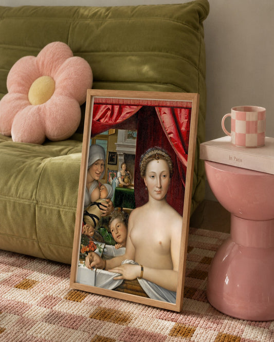 Renaissance Masters - Renaissance Masterpiece No. 40 - framed print in a styled room