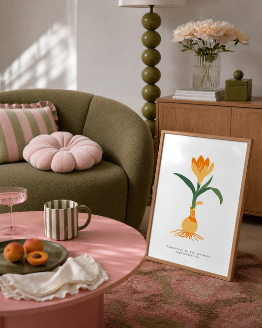SENT Studio - Botanical Poster No. 14 - framed print in a styled room