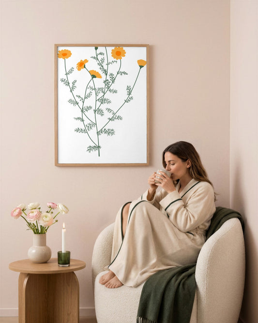 SENT Studio - Botanical Poster No. 20 - framed print in a styled room