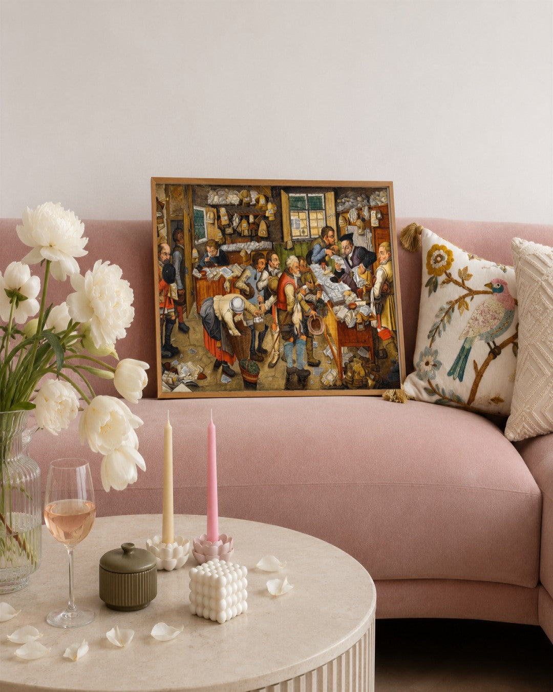 Renaissance Masters - Renaissance Masterpiece No. 37 - framed print in a styled room