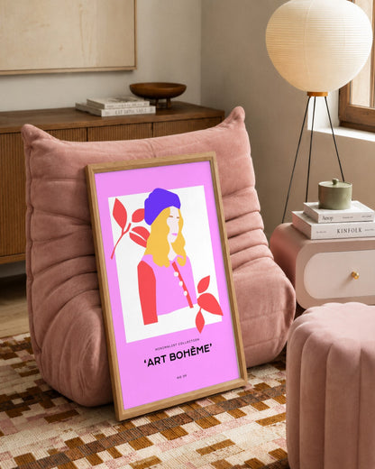 SENT Studio - Abstract Poster No. 11 - framed print in a styled room