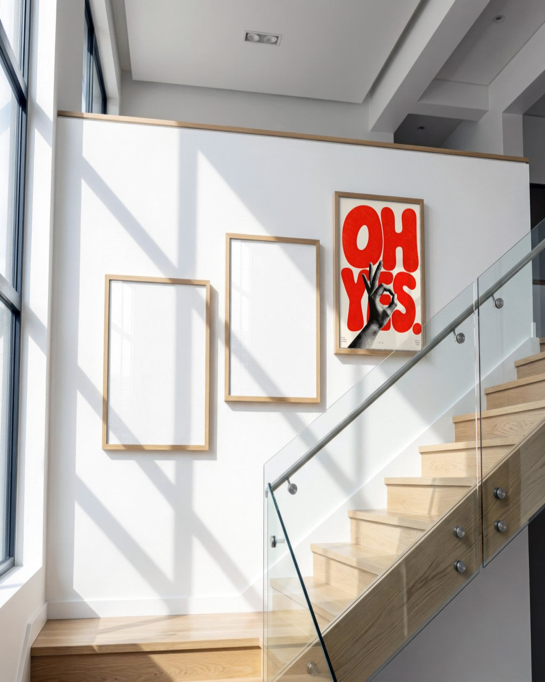Felicity Hastings - Oh Yes - framed print in a styled room
