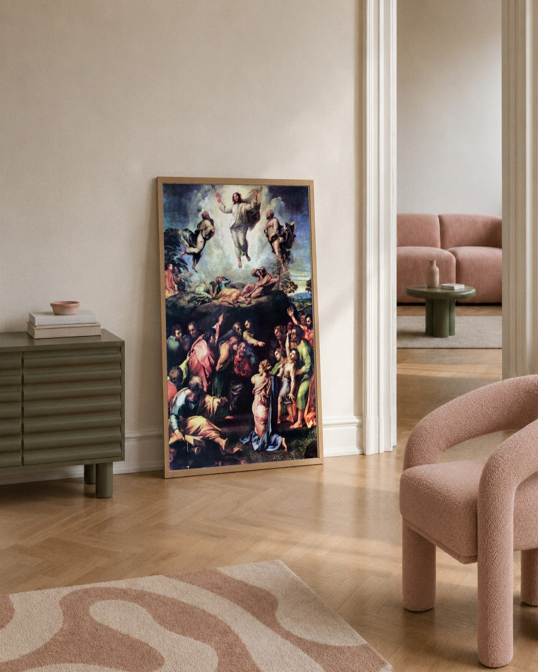 Renaissance Masters - Renaissance Masterpiece No. 296 - framed print in a styled room