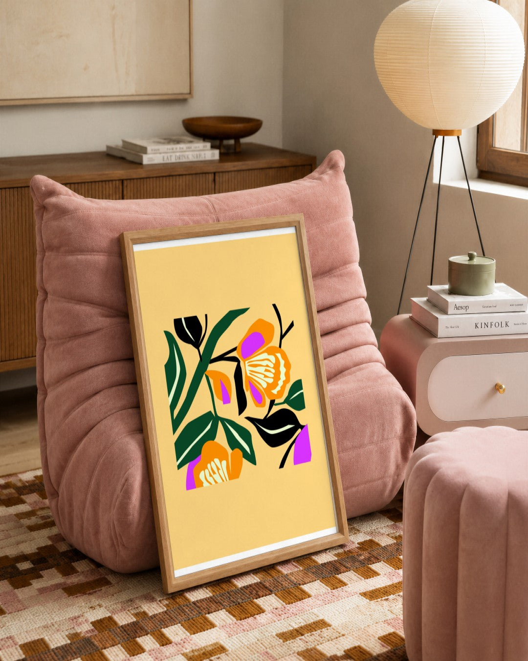 SENT Studio - Artistic Poster No. 43 - framed print in a styled room