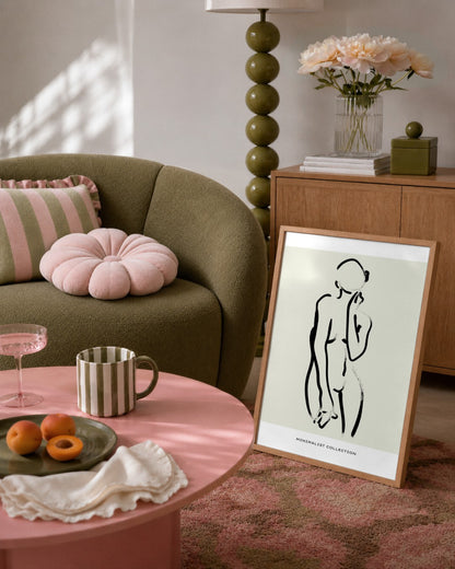 SENT Studio - Bohemian Poster No. 22 - framed print in a styled room