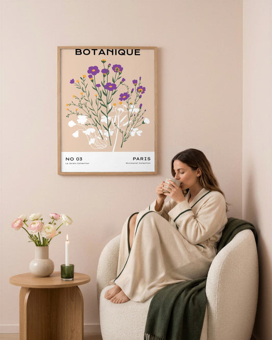 SENT Studio - Botanical Poster No. 2 - framed print in a styled room