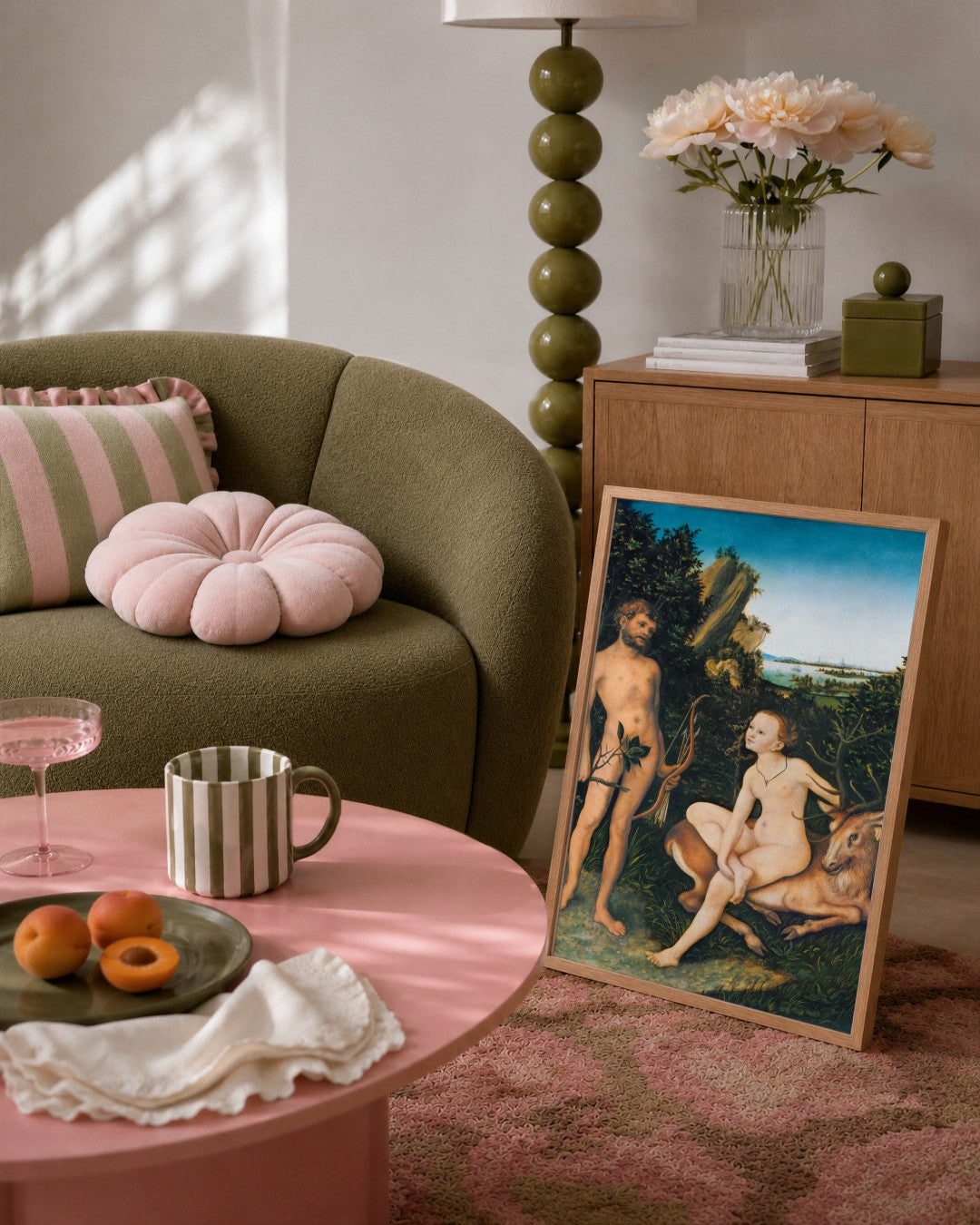 Renaissance Masters - Renaissance Masterpiece No. 276 - framed print in a styled room