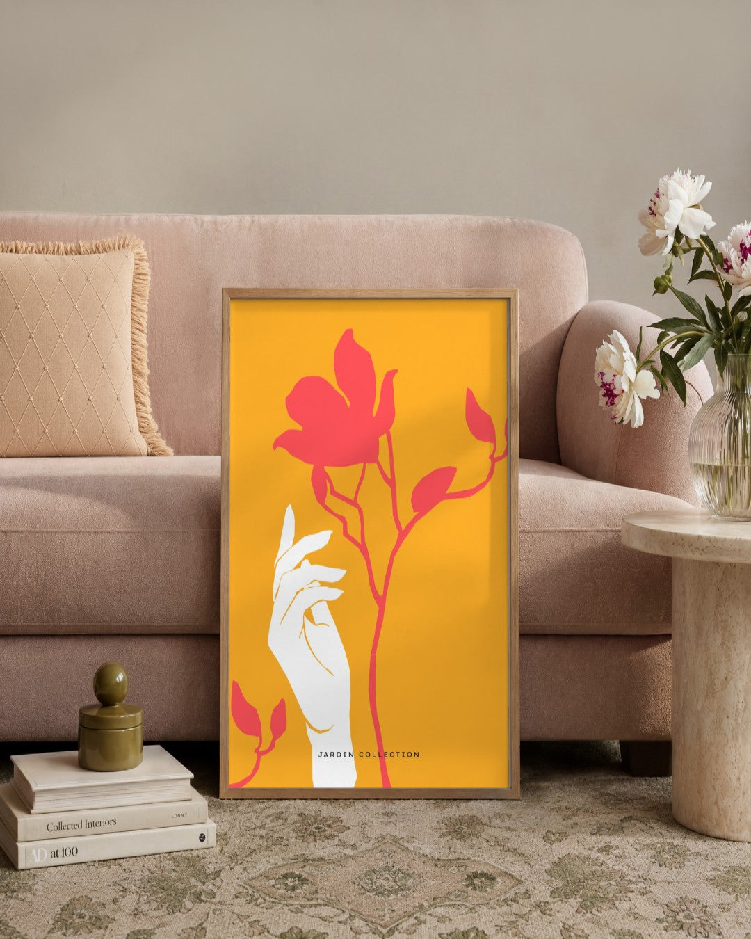 SENT Studio - Abstract Poster No. 33 - framed print in a styled room