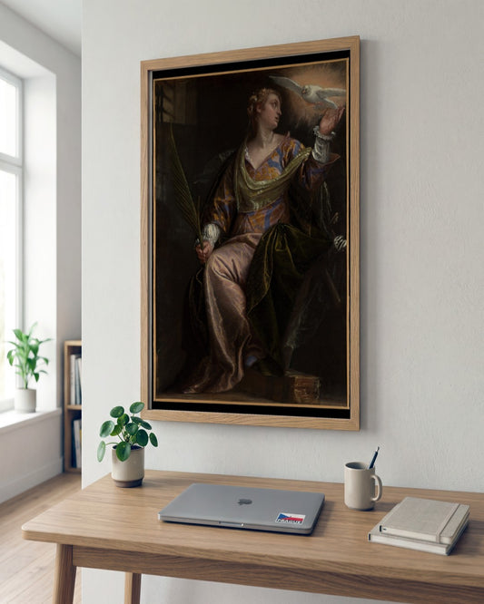 Renaissance Masters - Renaissance Masterpiece No. 118 - framed print in a styled room
