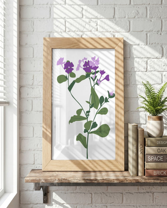 SENT Studio - Botanical Poster No. 17 - framed print in a styled room