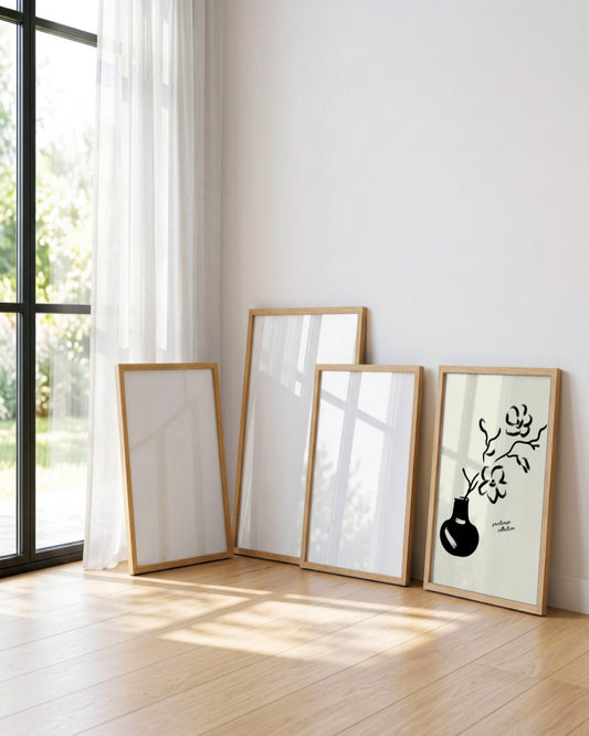 SENT Studio - Bohemian Poster No. 18 - framed print in a styled room