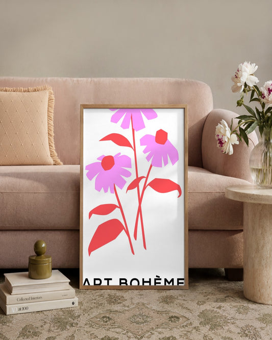 SENT Studio - Abstract Poster No. 43 - framed print in a styled room