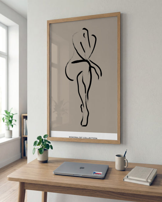 SENT Studio - Bohemian Poster No. 80 - framed print in a styled room