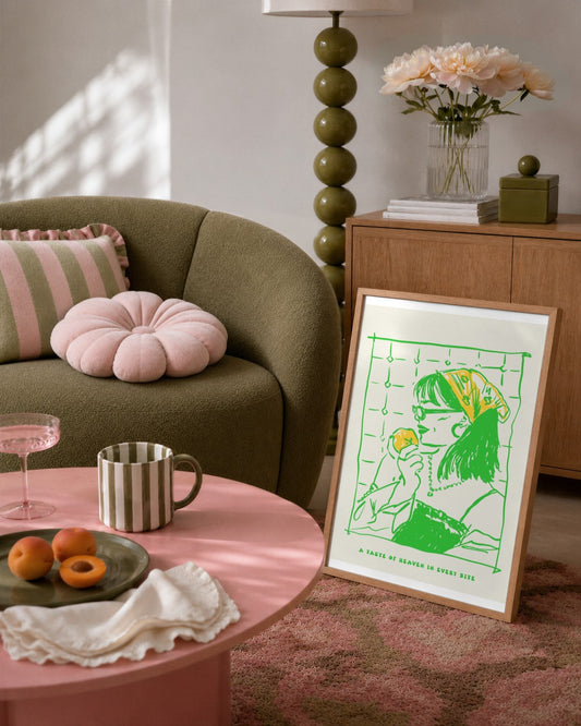 SENT Studio - Cravings Poster No. 58 - framed print in a styled room