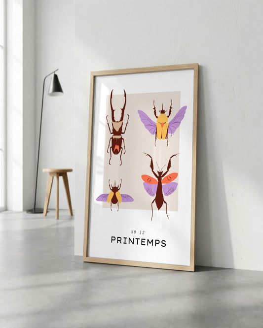 SENT Studio - Botanical Poster No. 30 - framed print in a styled room