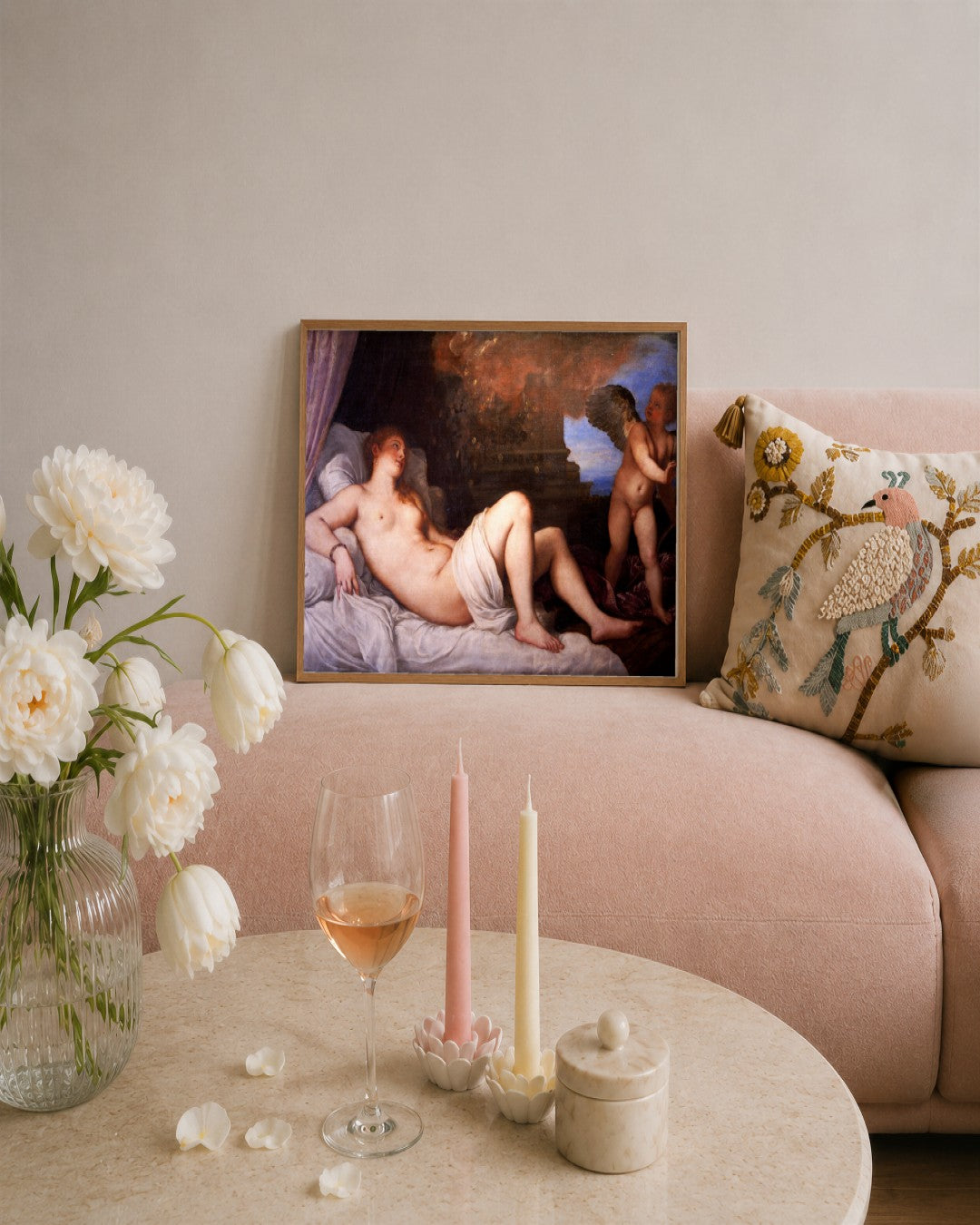 Renaissance Masters - Renaissance Masterpiece No. 257 - framed print in a styled room