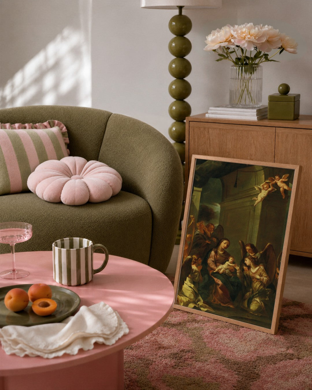 Renaissance Masters - Renaissance Masterpiece No. 413 - framed print in a styled room