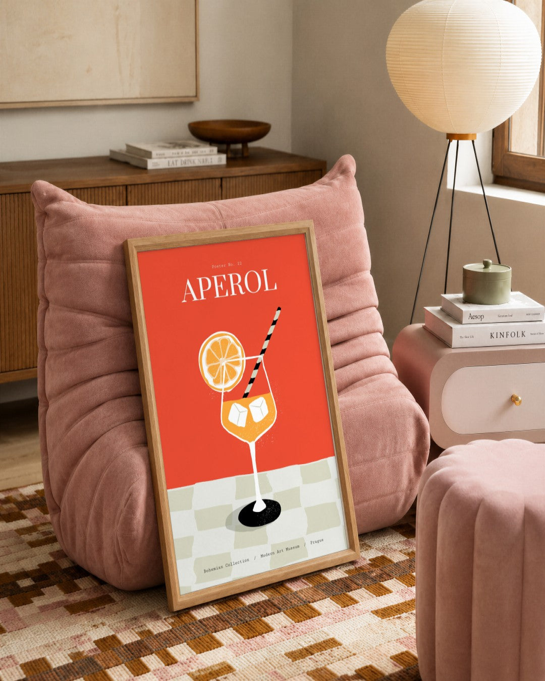 SENT Studio - Cravings Poster No. 22 - framed print in a styled room