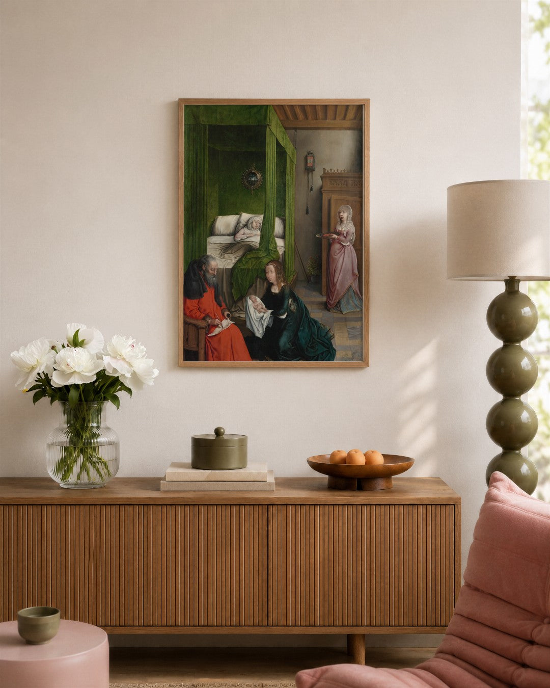 Renaissance Masters - Renaissance Masterpiece No. 107 - framed print in a styled room