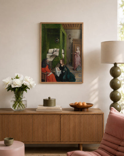 Renaissance Masters - Renaissance Masterpiece No. 107 - framed print in a styled room