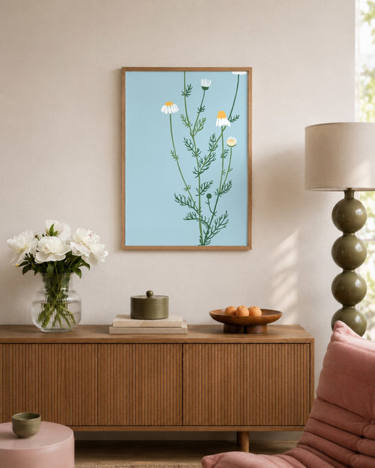 SENT Studio - Botanical Poster No. 12 - framed print in a styled room