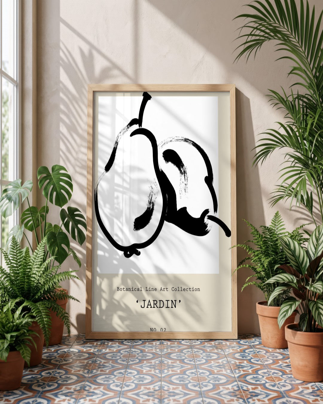 SENT Studio - Bohemian Poster No. 29 - framed print in a styled room