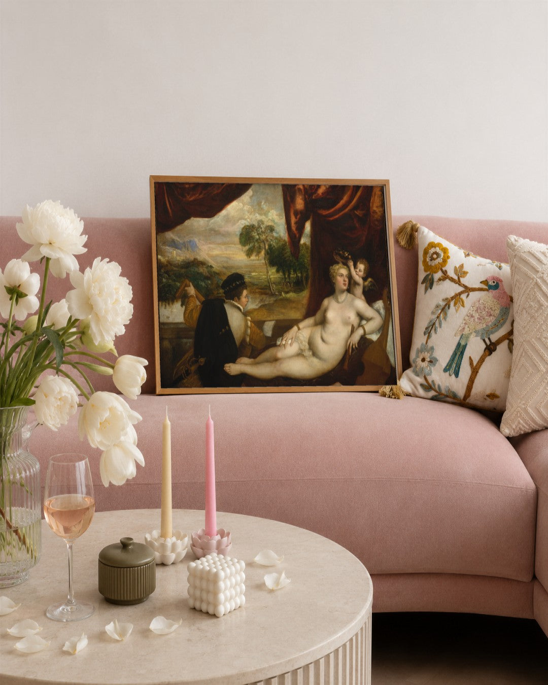 Renaissance Masters - Renaissance Masterpiece No. 116 - framed print in a styled room