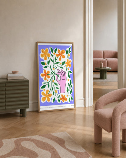 SENT Studio - Aesthetic Poster No. 23 - framed print in a styled room