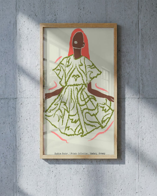 SENT Studio - Blooming Flowers Poster No. 57 - framed print in a styled room