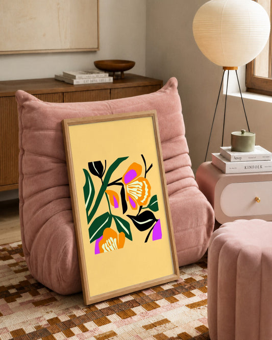 SENT Studio - Artistic Poster No. 43 - framed print in a styled room