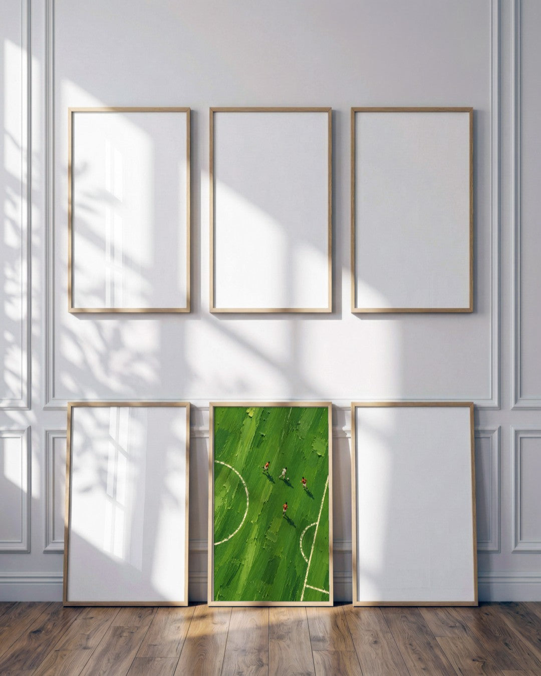 John Smart - Pitch From Above - framed print in a styled room