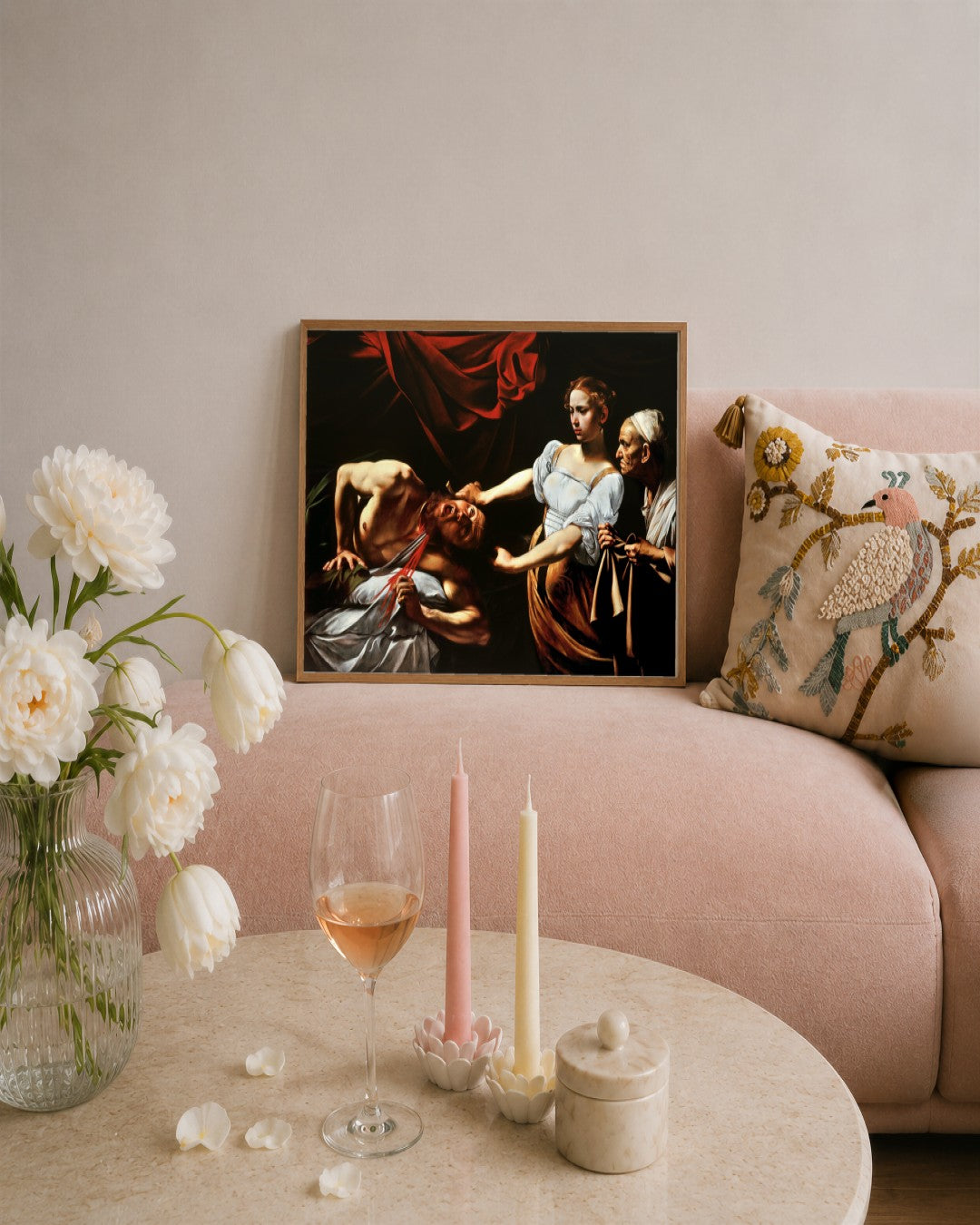 Renaissance Masters - Renaissance Masterpiece No. 345 - framed print in a styled room