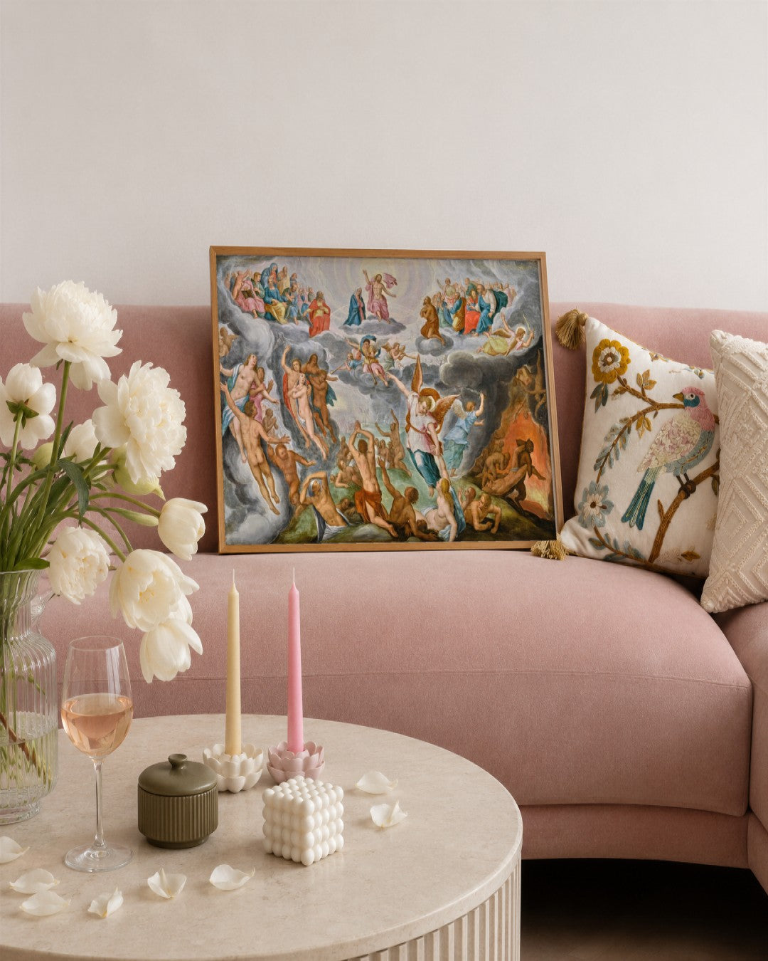 Renaissance Masters - Renaissance Masterpiece No. 396 - framed print in a styled room