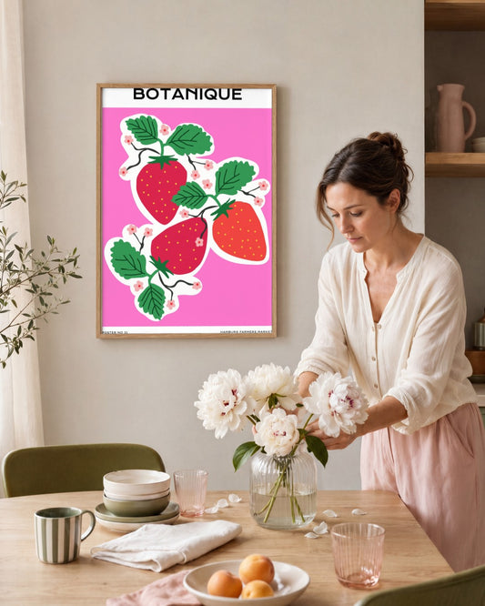 SENT Studio - Aesthetic Poster No. 21 - framed print in a styled room