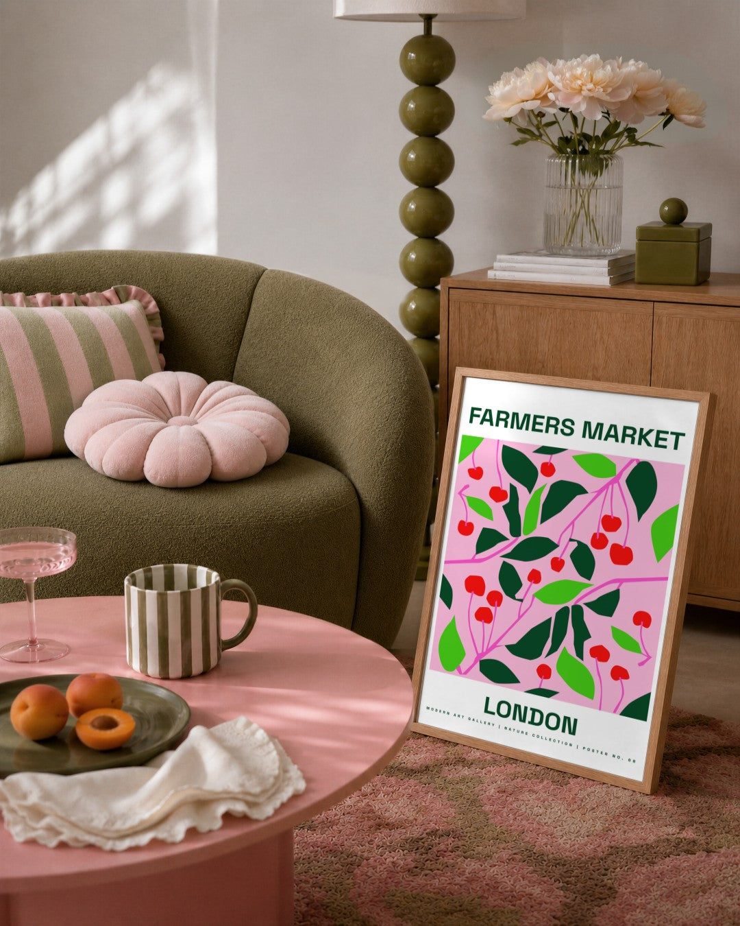 SENT Studio - Artistic Poster No. 58 - framed print in a styled room